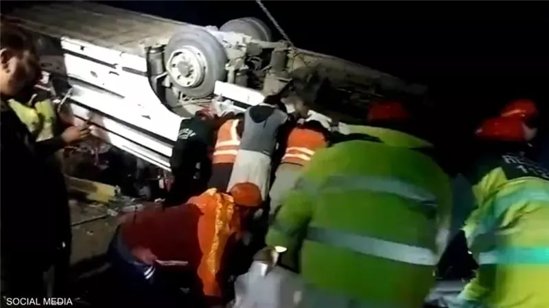  حادث سير في إقليم البنجاب بشرقي باكستان (الحصيلة)