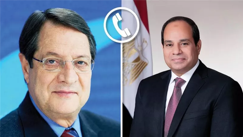 السيسي يعرب عن تقديره لنظيره القبرصي النتهية ولايته