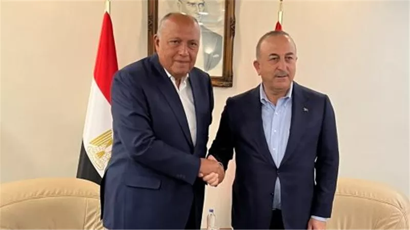 سامح شكري يستقبل نظيره التركي لإجراء مباحثات مشتركة