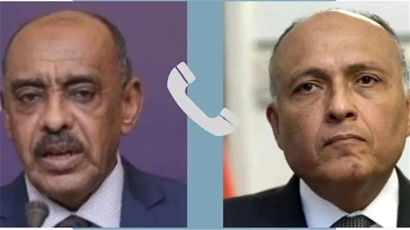 وزير الخارجية المصري يبحث التطورات في الخرطوم مع نظيره السوداني هاتفيًا