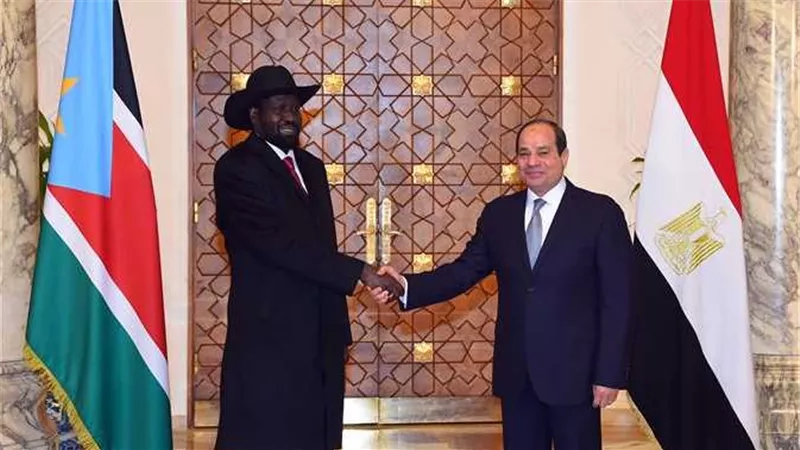الرئيس المصري يتلقى اتصالًا هاتفيًا من نظيره الجنوب سوداني
