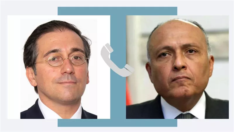 وزير الخارجية يناقش الأزمة السودانية مع نظيره الإسباني