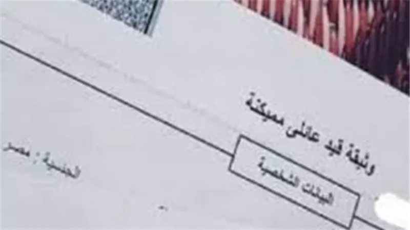 كيفية استخراج قيد عائلي مميكن في مصر.. والشروط