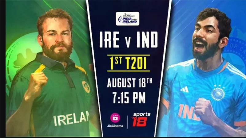البث المباشر عبر الإنترنت والتغطية التلفزيونية لسلسلة India vs Ireland في الهند
