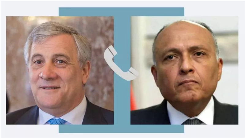 وزير الخارجية يتلقى اتصالًا هاتفيًا من نظيره الإيطالي