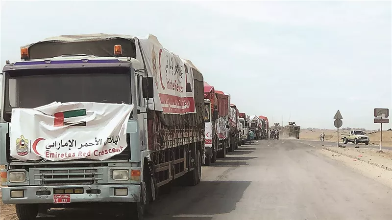 الإمارات تعلن وصول آخر طائرات جسر حميد الجوى إلى العريش لدعم غزة