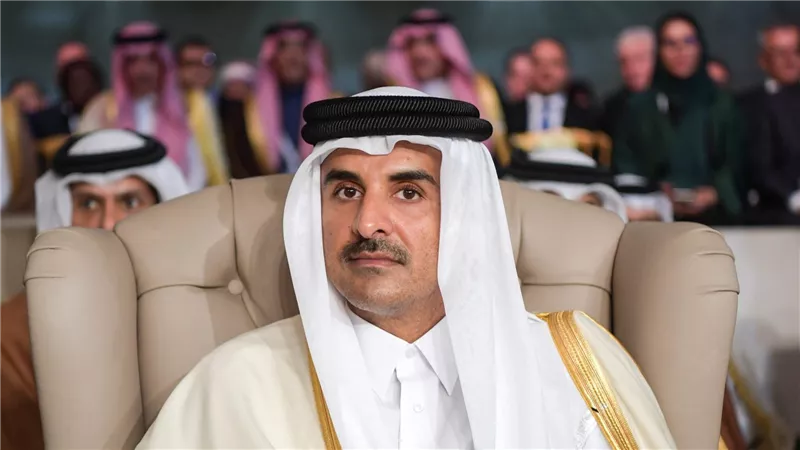 أمير قطر يلتقي رئيس اللجنة الأولمبية الدولية
