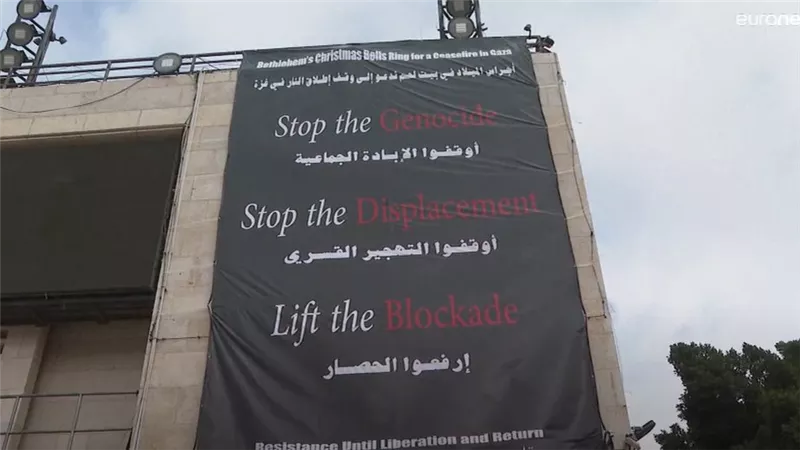 بسبب الحرب على غزة... إلغاء الاحتفالات بعيد الميلاد في بيت لحم (فيديو)
