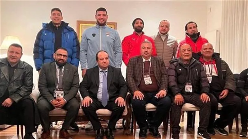 السفير المصري لدى كرواتيا ينظم حفل استقبال للمنتخب الوطني للمصارعة