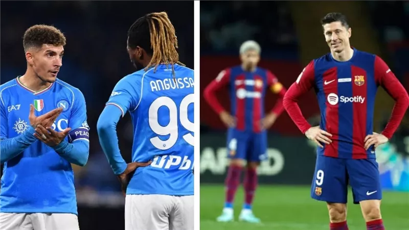 نابولي ضد برشلونة.. قمة نارية في دوري أبطال أوروبا الليلة
