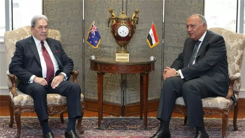 وزير الخارجية يبحث مع نظيره النيوزيلندي سبل وقف الحرب في غزة 