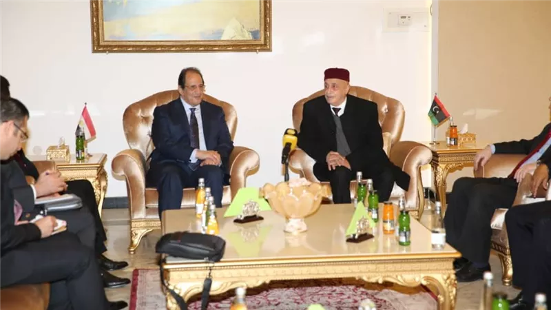 مصدر: لقاء مرتقب بين عقيلة صالح ورئيس المخابرات المصرية لحل الأزمة الليبية