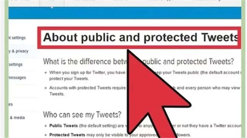  كيفية جعل الحساب برايفت على تويتر Twitter 