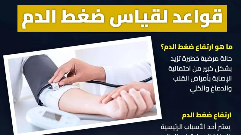 قواعد لقياس ضغط الدم (انفوجراف)