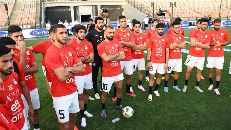نهاية الشوط الأول بين مصر وبوركينا فاسو بتقدم مصر بهدفين
