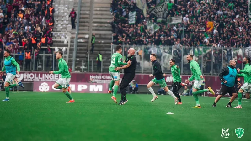 البطل 10 مرات.. سانت إتيان يعود إلى الدوري الفرنسي بعد غياب عامين