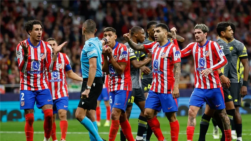 أتلتيكو مدريد يقدم شكوى رسمية إلى اليويفا بسبب ركلة جزاء ليل بدوري الأبطال