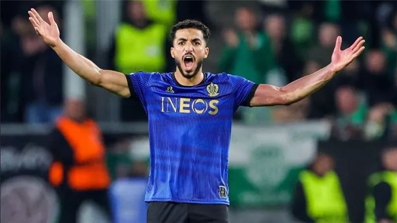 نيس الفرنسي يكشف تفاصيل إصابة لاعبه المصري محمد عبد المنعم