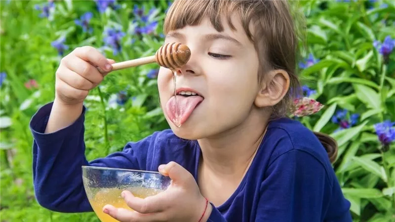 فوائد العسل للأطفال على الريق والسن المناسب لتناوله بأمان