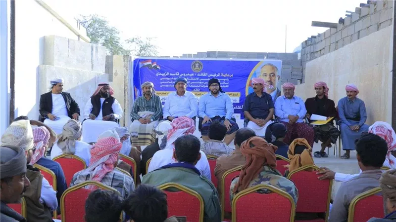 كواليس لقاء فريق التواصل وتعزيز الوعي السياسي بالمجلس الانتقالي الجنوبي باليمن في مديرية ثمود 