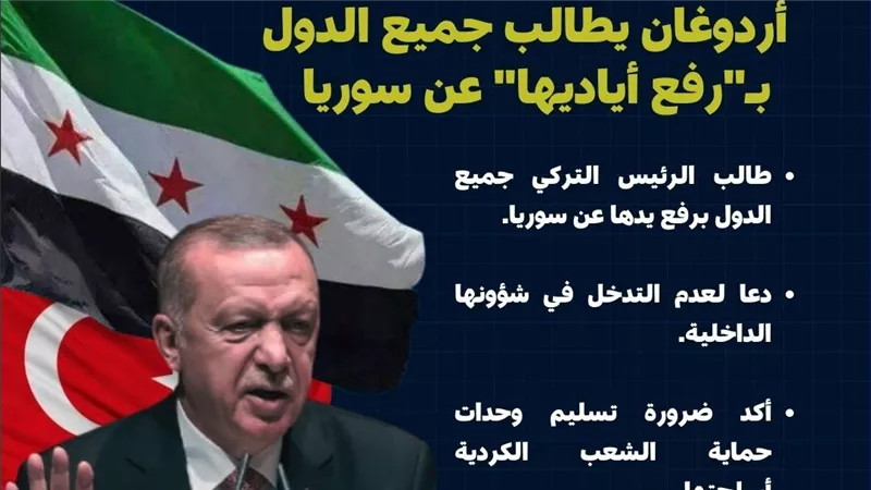 أردوغان يطالب جميع الدول بـ 