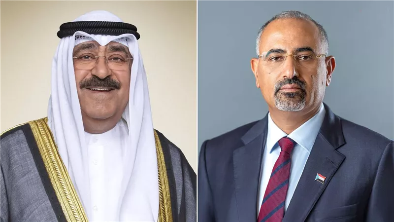  نائب رئيس مجلس القيادة الرئاسي باليمن يهنئ أمير الكويت بالعيد الوطني وذكرى التحرير