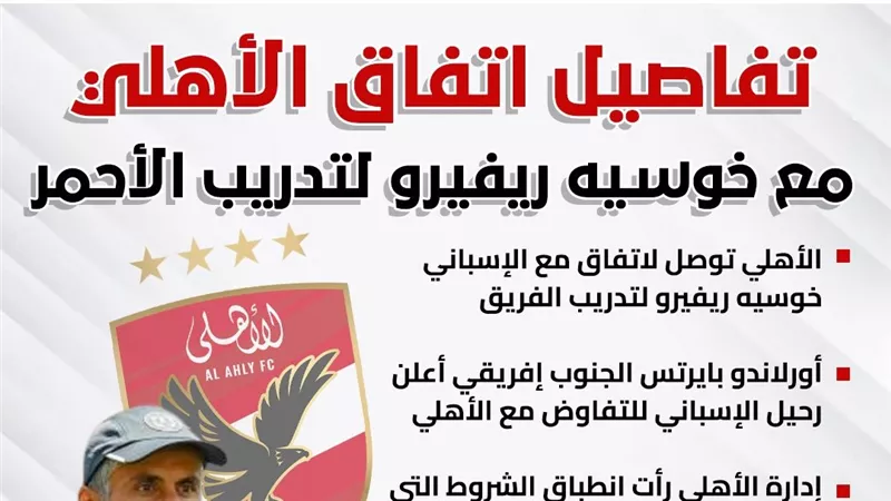 تفاصيل اتفاق الأهلي مع خوسيه ريفيرو لتدريب الأحمر (إنفوجراف)