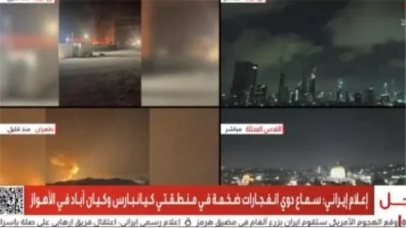 سماع دوى انفجارات ضخمة بمنطقتى كيانبارس وكيان بالأهواز