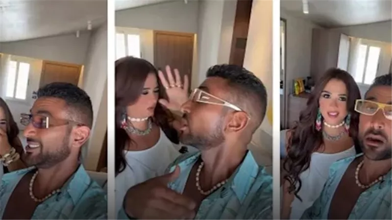 ياسمين عبد العزيز وأحمد سعد يشعلان السوشيال ميديا بفيديو جديد