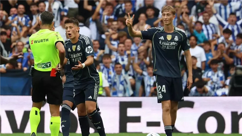 ريال مدريد يستأنف على طرد هويسن أمام سوسيداد في الدوري الإسباني