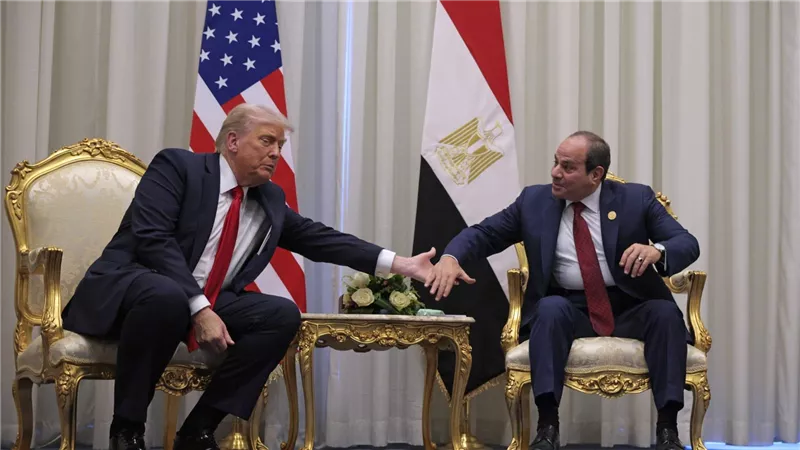 ترامب خلال لقائه الرئيس السيسي: المرحلة الثانية من اتفاق غزة بدأت بالفعل