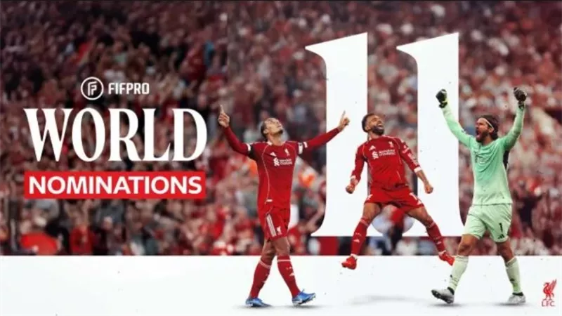 محمد صلاح ضمن قائمة المرشحين لأفضل تشكيل في العالم من فيفبرو