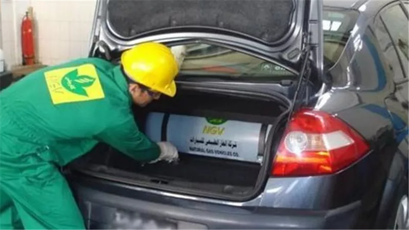 عملية تحويل السيارة للعمل بالغاز الطبيعي