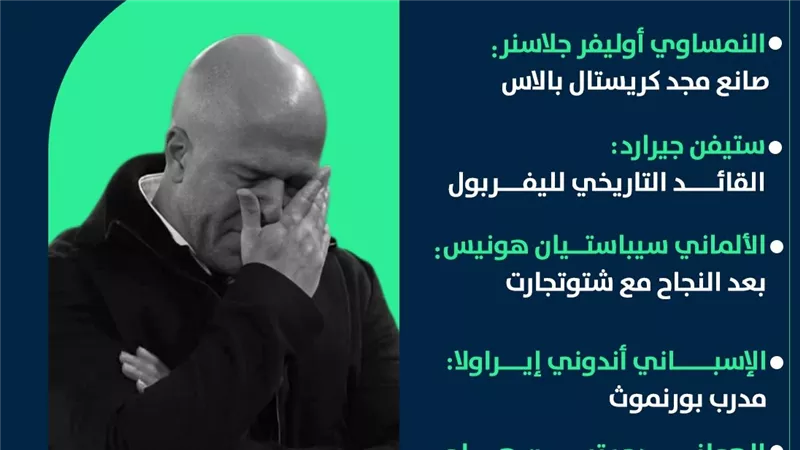 أبرز المرشحين لخلافة سلوت في ليفربول (إنفوجراف)