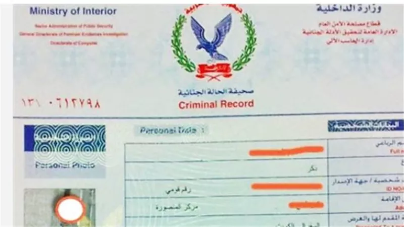 بخطوات بسيطة: استخراج صحيفة الحالة الجنائية (الفيش الجنائي) أونلاين 2025 عبر وزارة الداخلية