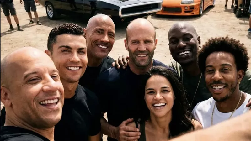 هل بدء كريستيانو رونالدو تصوير دوره في فيلم Fast & Furious؟