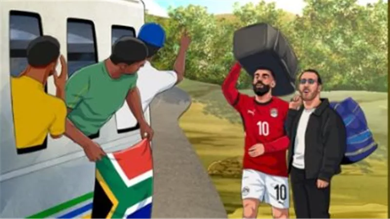 بصورة لـ صلاح والسقا.. حساب الدوري الإنجليزي يشعل موقعة مصر وجنوب إفريقيا