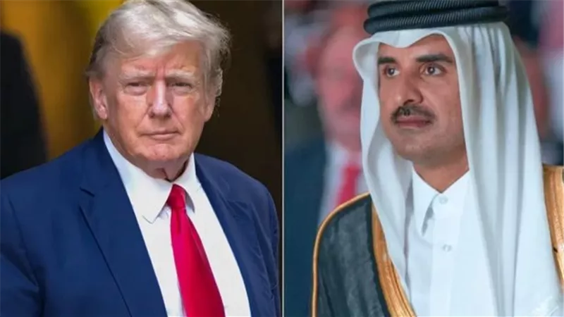 أمير قطر والرئيس الأمريكي يبحثان هاتفيا المساعي الرامية إلى خفض التصعيد