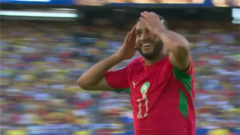 لوب في أليسون.. إسماعيل صيباري يسجل هدف المغرب الأول أمام البرازيل