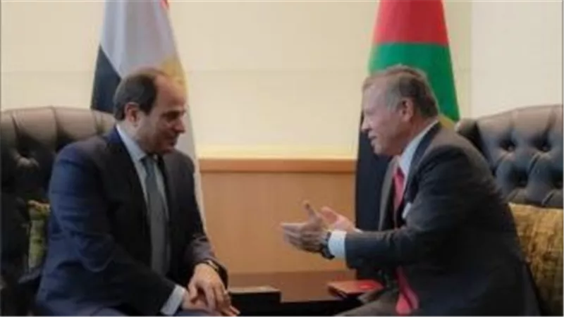 الملك عبدالله والسيسي يشددان على ضرورة وقف جميع الإجراءات الإسرائيلية اللاشرعية