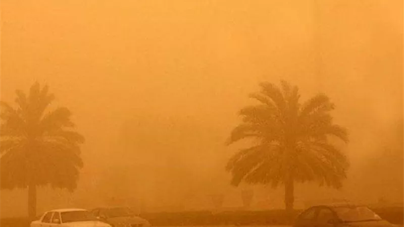 عاصفة ترابية تضرب مناطق واسعة في العراق