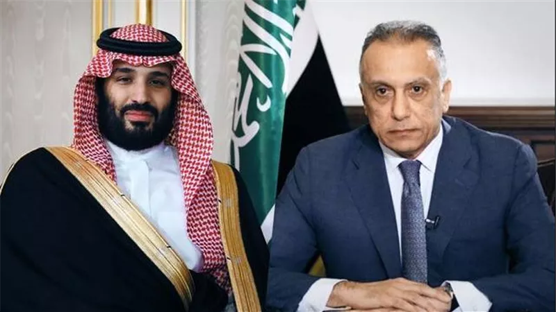 الكاظمي يؤكد لولي العهد السعودي حرص بغداد على توطيد العمل العربي والإقليمي المشترك