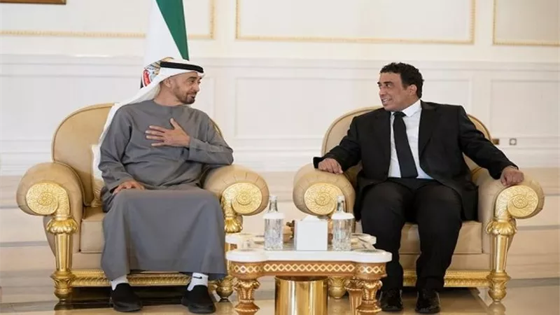 رئيس المجلس الرئاسي الليبي يعزي محمد بن زايد في وفاة والده