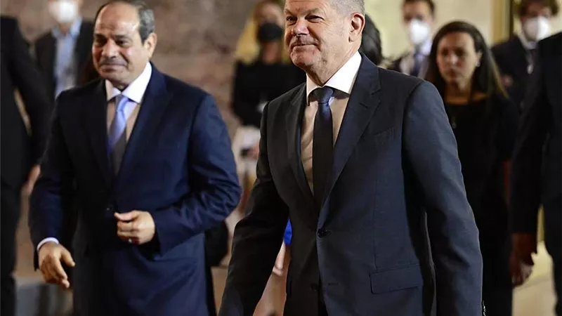 مؤتمر صحفي للرئيس السيسي ونظيره الألماني بعد قليل
