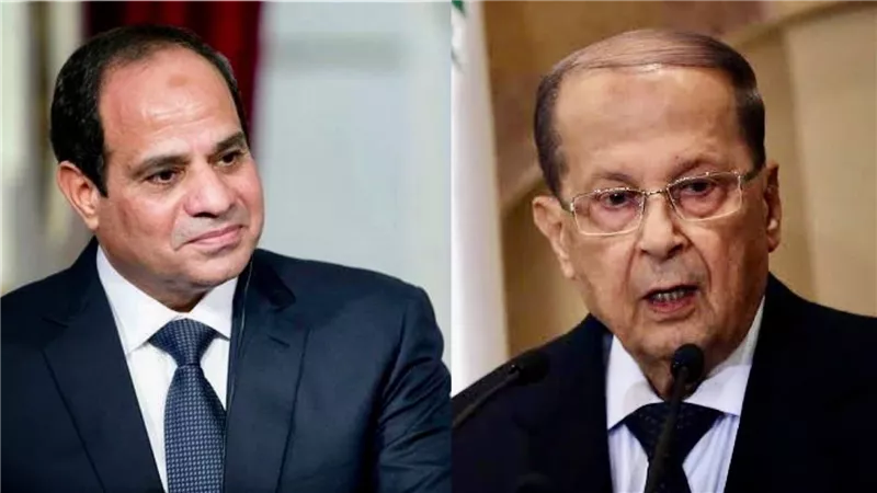 الرئيس اللبناني يعزي الرئيس السيسي في حادث ضحايا كنيسة أبي سيفين