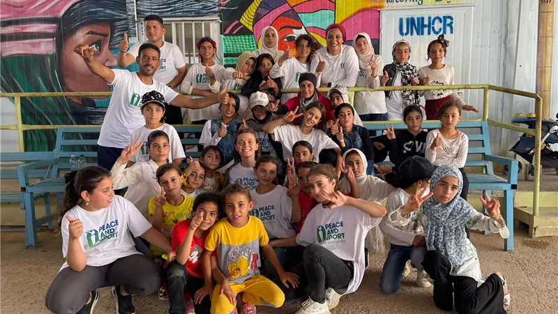 آية مدني تزور مخيم الزعتري للاجئين وتشارك 140 طفل سوري في الأنشطة الرياضية