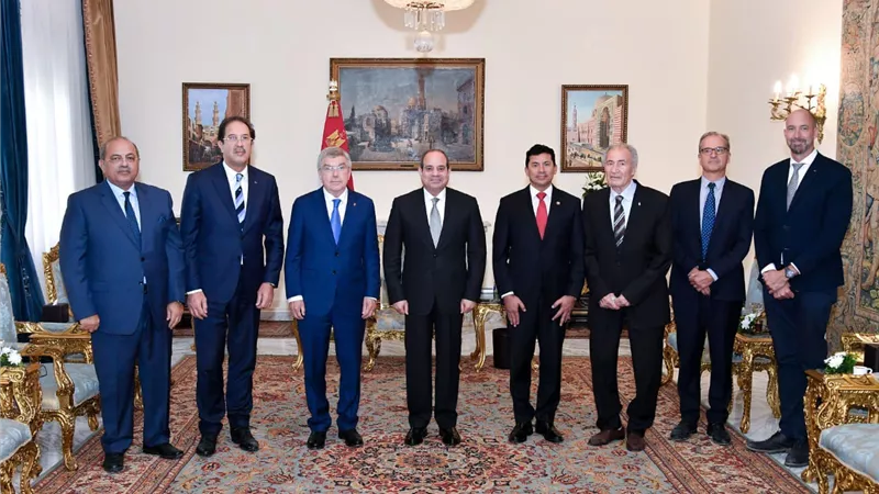 الرئيس السيسي يستقبل توماس باخ رئيس اللجنة الأولمبية الدولية