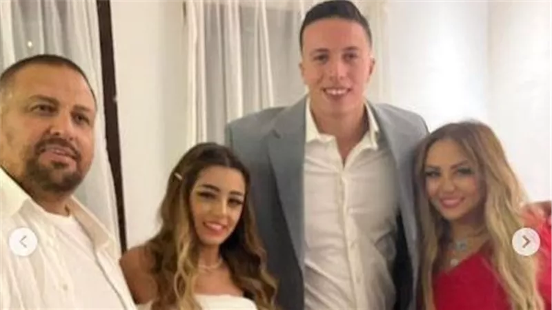 شاهد.. أولى الصور لخطوبة ابنة الفنانة إيمان أيوب ولاعب الزمالك للكرة الطائرة سيف عابد