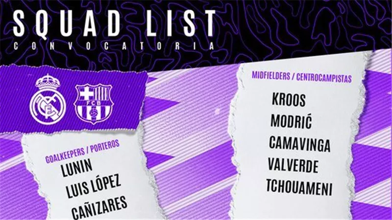 كلاسيكو الأرض.. قائمة ريال مدريد لمواجهة برشلونة في الدوري الإسباني