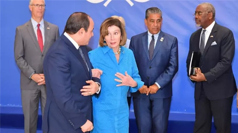 بسام راضي: الرئيس السيسى يستقبل نانسي بيلوسي رئيسة مجلس النواب الأمريكي على هامش انعقاد القمة العالمية للمناخ COP27
